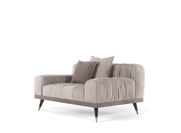 HIGHLANDER - Upholstered nabuk armchair with armrests by Gianfranco Ferré Home - view 3